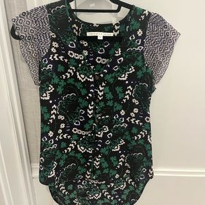 Veronica Beard silk shirt- shirt sleeves